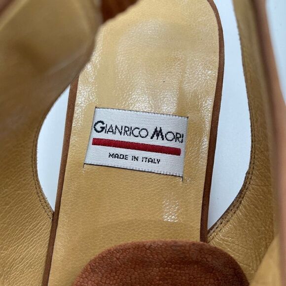 Gianrico Mori  Made In Italy  Flat Loafer Style Sling Back Sandal Mule Shoes 36 - Picture 6 of 10
